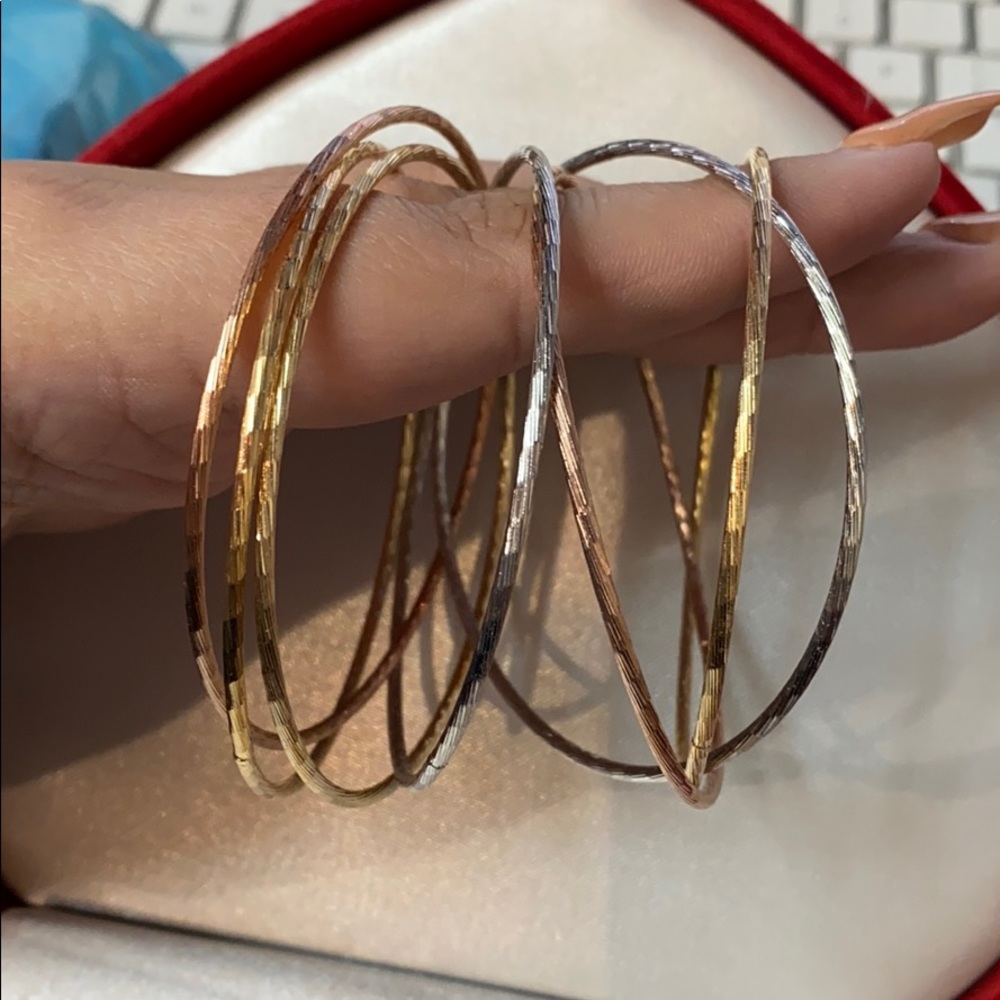 18k gold filled bangles